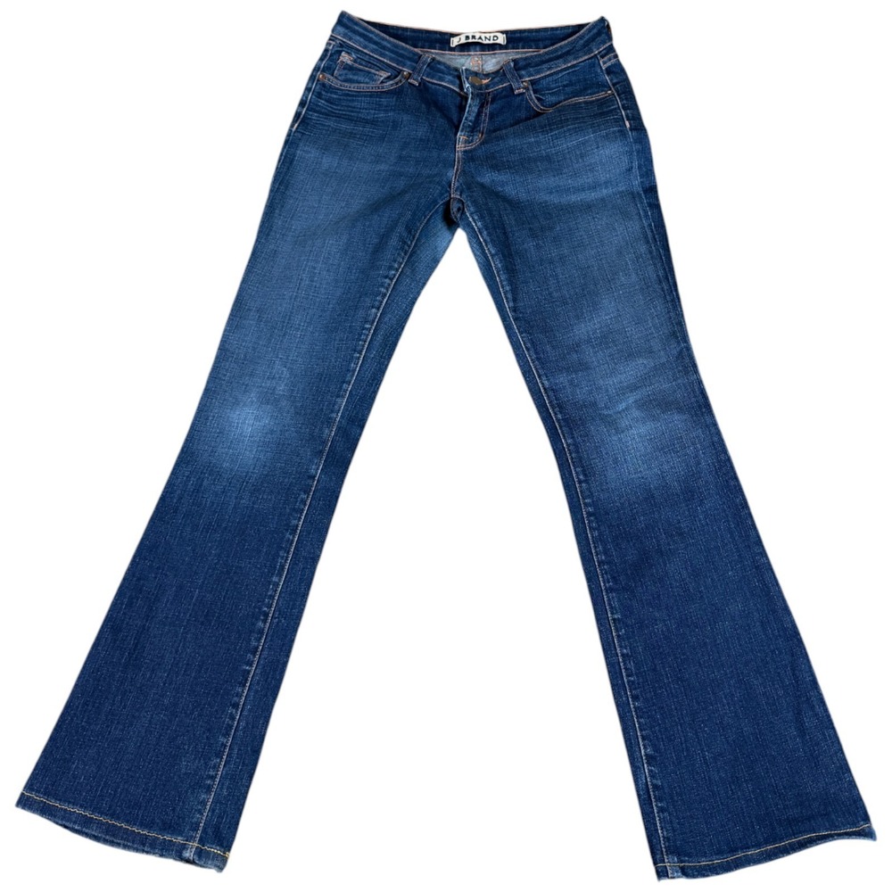 J Brand Bootcut Jeans Womens 29 Blue Embroidered Logo Medium Wash Everyday Wear